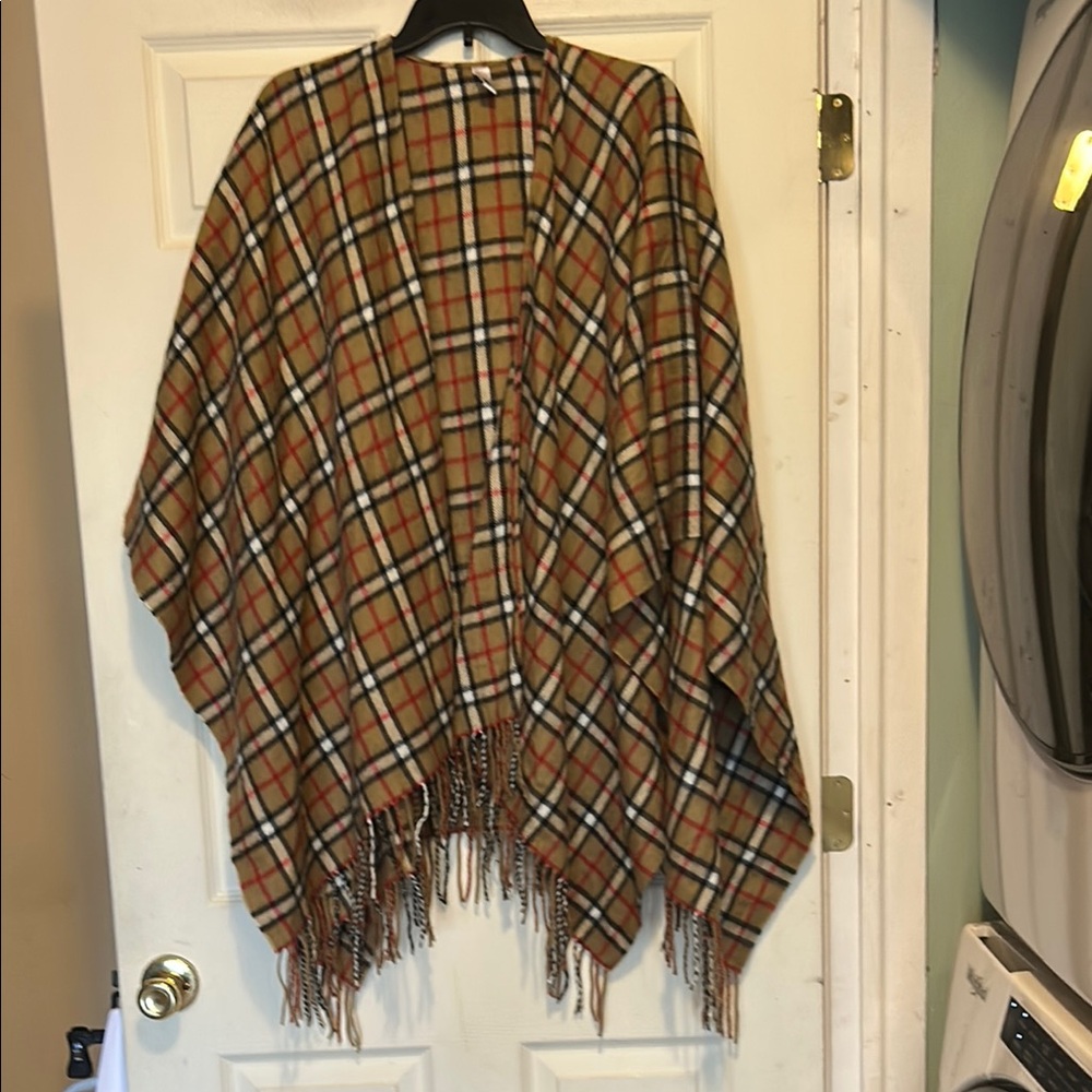 Accessory Street Plaid Wrap Shrug OS Multicolor